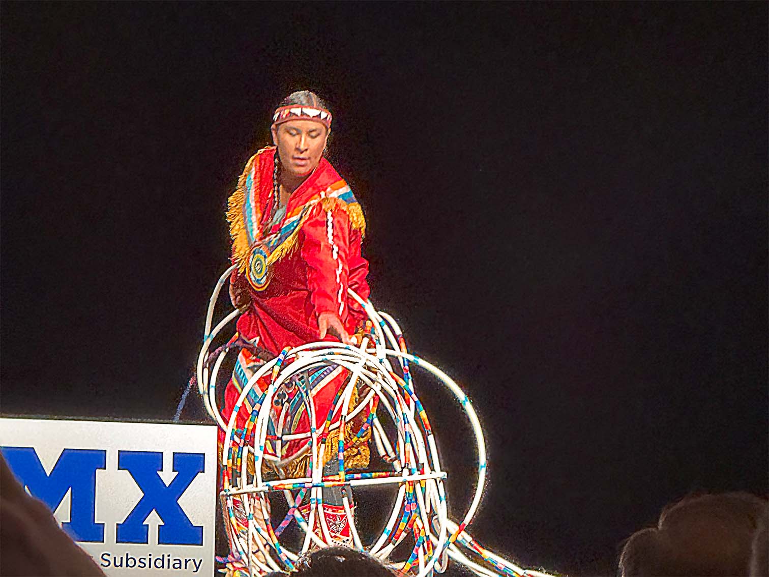Jeff Dumas Concrete Construction, a concrete contractor in Utah, enjoys a native american dance demonstration at Concrete Foundation Associations Summer Conference