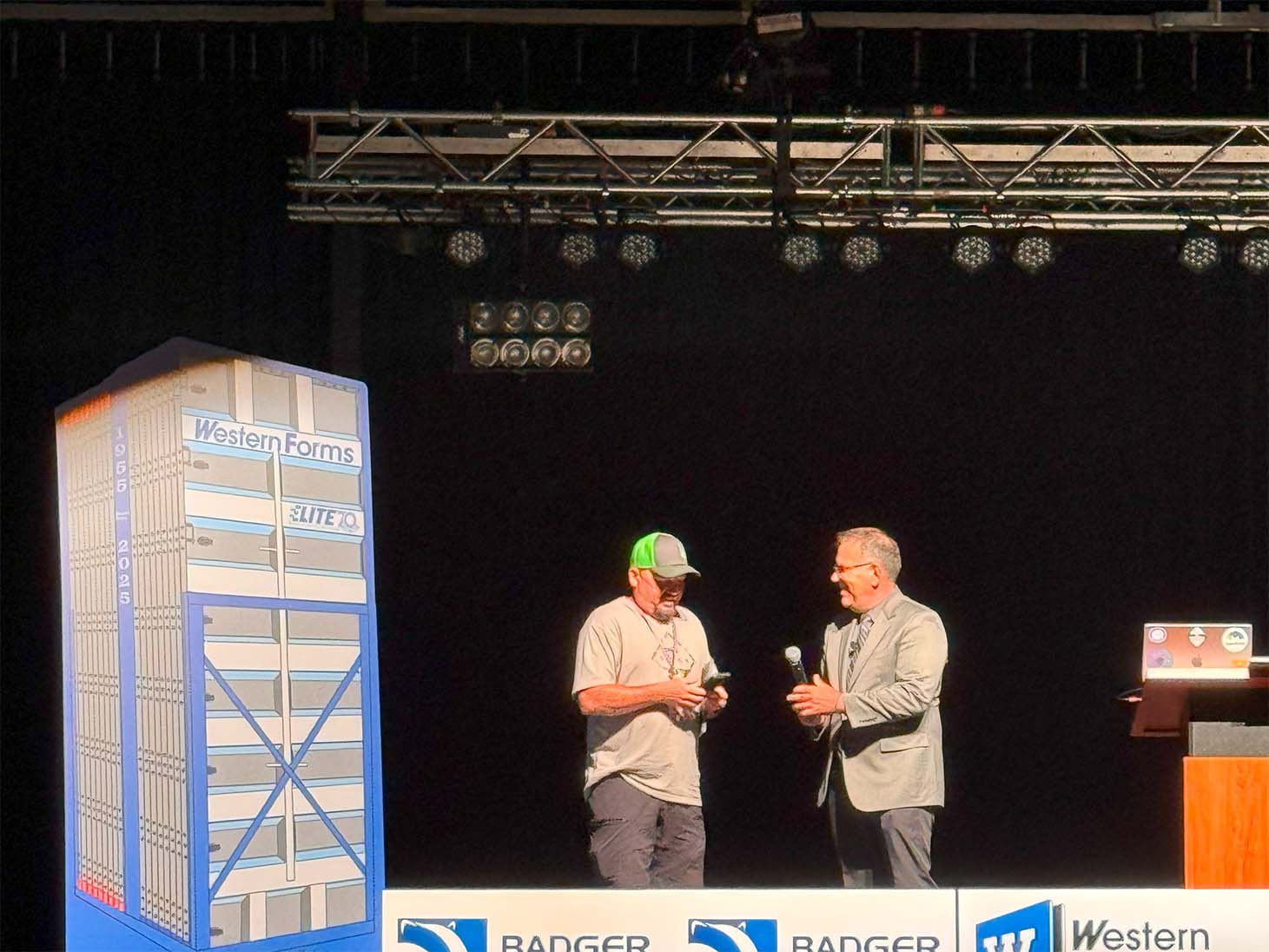 Jeff Dumas Concrete Construction, a concrete contractor based in Salt Lake City, UT, receives an award at the Concrete Foundations Association conference.