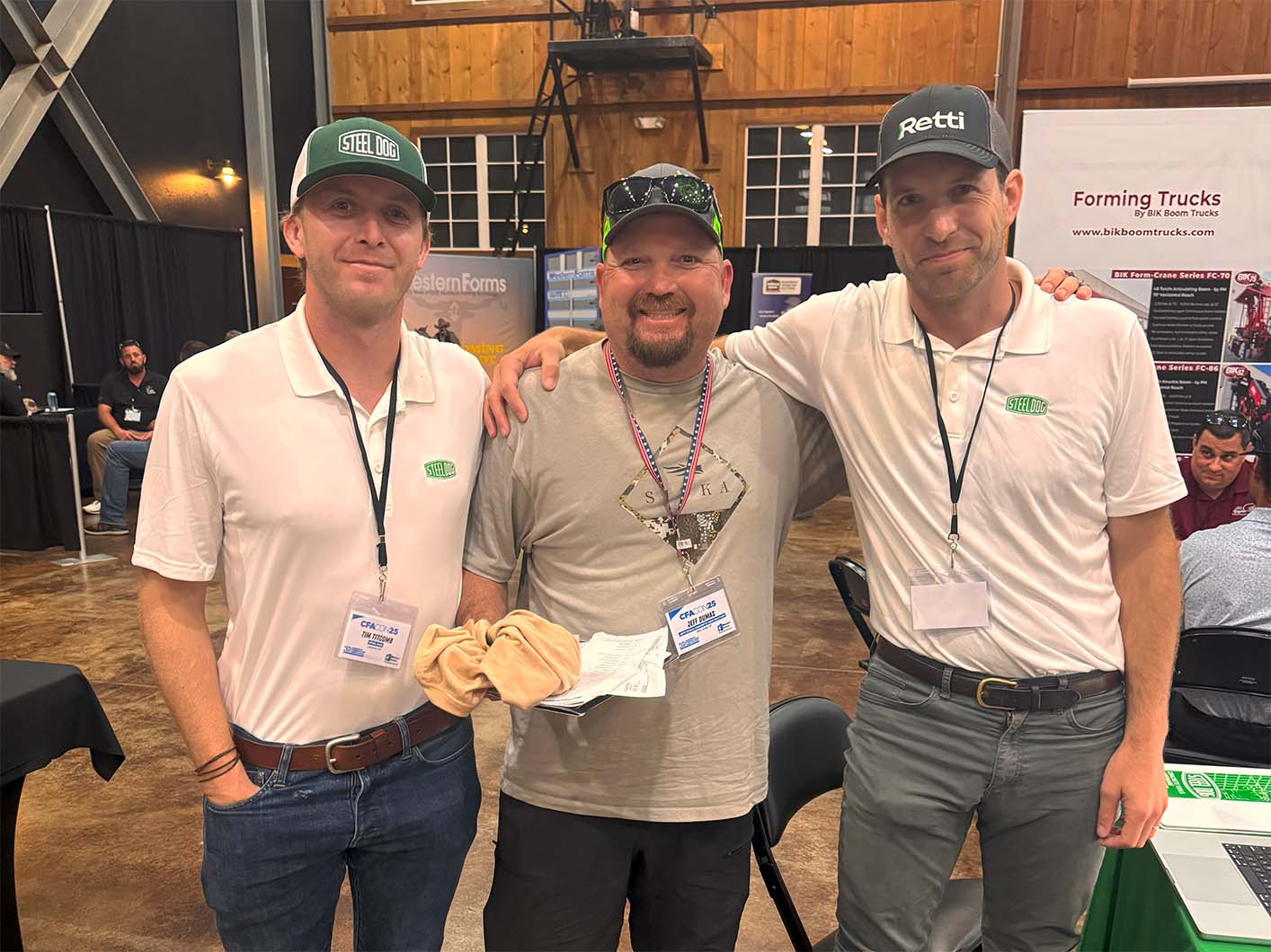 Jeff Dumas, a concrete contractor from Utah, networks with industry leaders at Concrete Foundation Associations Summer Conference