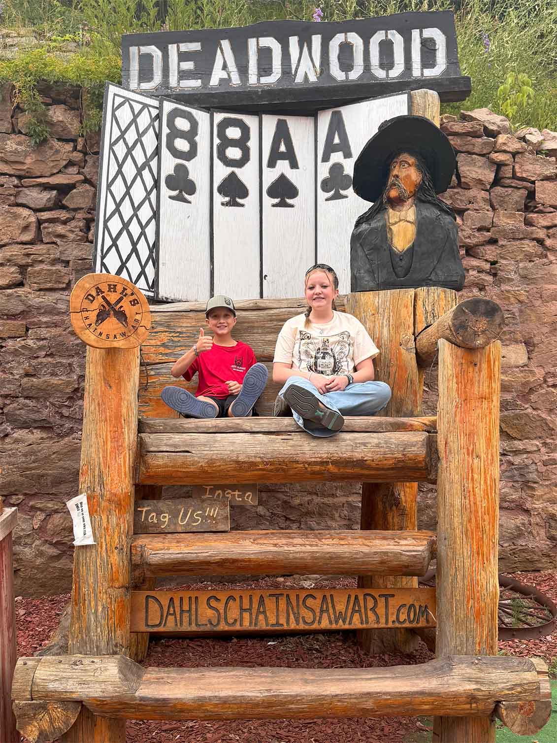 Jeff Dumas Concrete Construction, a concrete contractor in Utah, explores deadwood while attending the concrete foundations association summer conference.